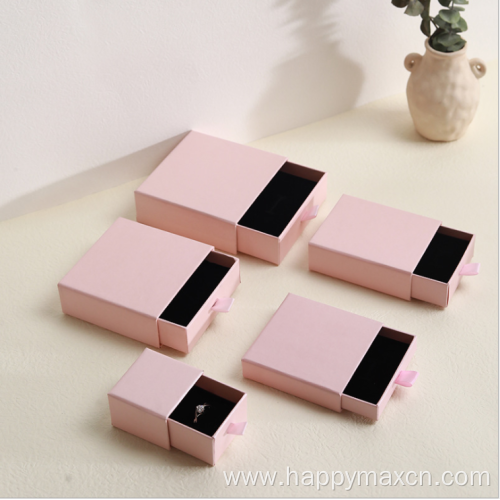 Jewelry Packaging Box And Pouch Slide